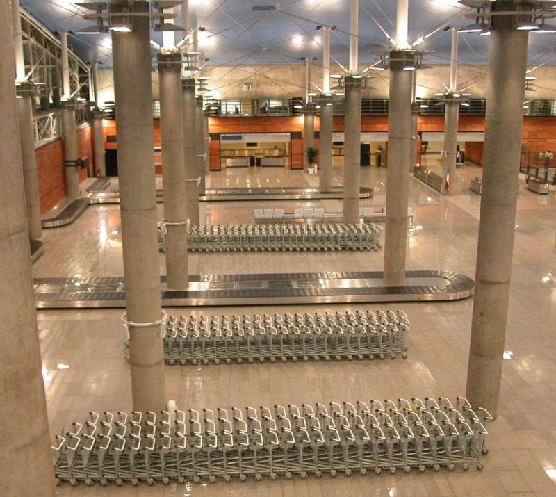 Área de recogida de equipajes de la Terminal 1.